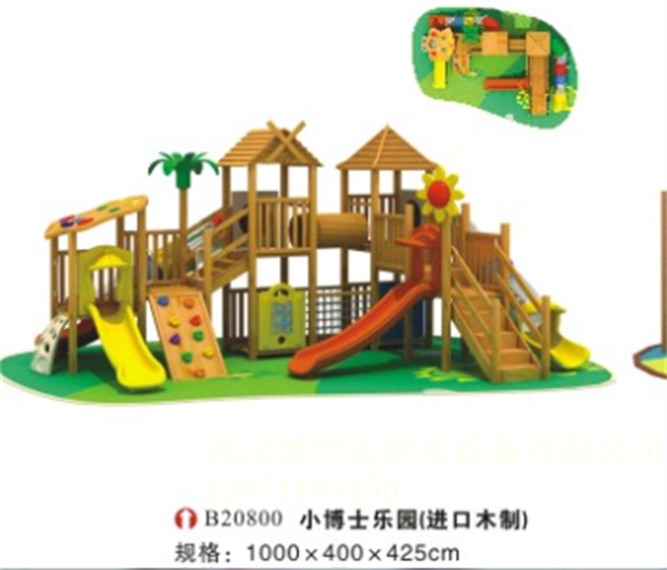 塑料组合滑梯 (9)